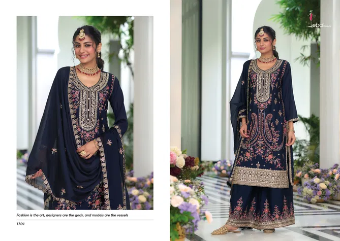 Sagun 2 By Eba Chinon Embroidery Readymade Suits Orders In India